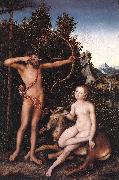 CRANACH, Lucas the Elder Apollo and Diana fdg USA oil painting reproduction